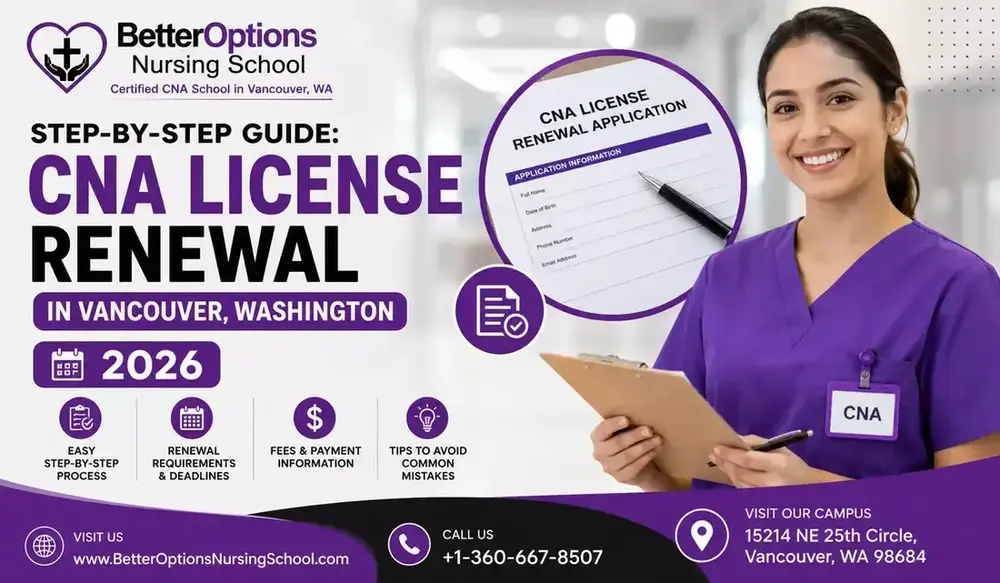 CNA License Renewal in Vancouver, Washington 2026 Step By Step Guide
